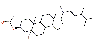 24-Methyl-5a-cholest-22-en-3b-yl acetate